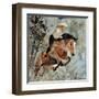 Jumping Horse-Pol Ledent-Framed Art Print