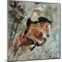 Jumping Horse-Pol Ledent-Mounted Art Print