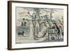 Jumping in Sacks-Isaac Robert Cruikshank-Framed Giclee Print