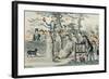 Jumping in Sacks-Isaac Robert Cruikshank-Framed Giclee Print