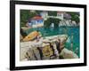 Jumping into the Sea, Plates , Skiathos, 2015-Andrew Macara-Framed Giclee Print