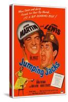 Jumping Jacks, Dean Martin, Jerry Lewis, Mona Freeman, 1952-null-Stretched Canvas