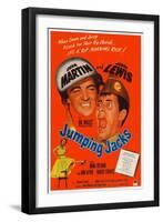 Jumping Jacks, Dean Martin, Jerry Lewis, Mona Freeman, 1952-null-Framed Art Print