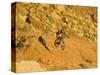 Jumping Mountain Bike, Rockville, Utah, USA-Chuck Haney-Stretched Canvas