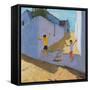 Jumping Off a Wall, Mykonos, 2015-Andrew Macara-Framed Stretched Canvas