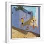 Jumping Off a Wall, Mykonos, 2015-Andrew Macara-Framed Giclee Print