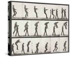 Jumping Over-Eadweard Muybridge-Stretched Canvas