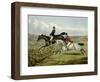 Jumping, Plate from 'The Right and the Wrong Sort', in Fores Hunting Sketches, Engraved by John…-Henry Thomas Alken-Framed Giclee Print