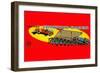 Jumping Racer-null-Framed Art Print