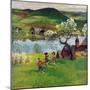 "Jumping Rope Under the Apple Tree", April 25, 1953-John Clymer-Mounted Giclee Print