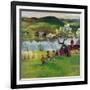 "Jumping Rope Under the Apple Tree", April 25, 1953-John Clymer-Framed Giclee Print