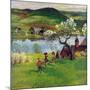 "Jumping Rope Under the Apple Tree", April 25, 1953-John Clymer-Mounted Giclee Print