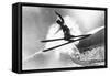 Jumping Skier 1930S-null-Framed Stretched Canvas