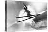 Jumping Skier 1930S-null-Stretched Canvas