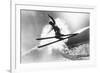 Jumping Skier 1930S-null-Framed Photographic Print