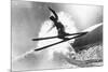 Jumping Skier 1930S-null-Mounted Photographic Print