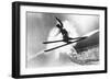 Jumping Skier 1930S-null-Framed Photographic Print