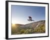 Jumping the Clay Cliffs, Polson, Montana, USA-Chuck Haney-Framed Photographic Print