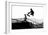 Jumping the Ramp with Skateboard-Will Rodrigues-Framed Photographic Print