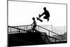 Jumping the Ramp with Skateboard-Will Rodrigues-Mounted Photographic Print