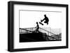 Jumping the Ramp with Skateboard-Will Rodrigues-Framed Photographic Print