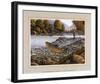 Jumping Trout-null-Framed Art Print