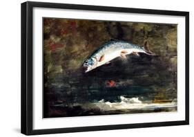 Jumping Trout-Winslow Homer-Framed Giclee Print