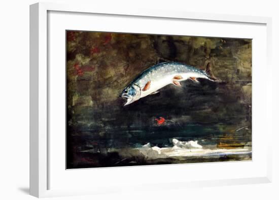 Jumping Trout-Winslow Homer-Framed Giclee Print