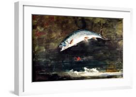 Jumping Trout-Winslow Homer-Framed Giclee Print