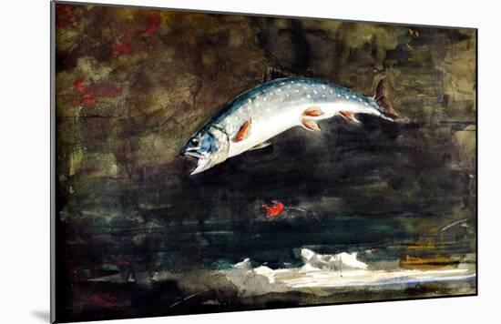 Jumping Trout-Winslow Homer-Mounted Giclee Print