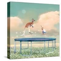 Jumping With Kangaroo-Nancy Tillman-Stretched Canvas