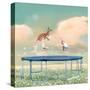 Jumping With Kangaroo-Nancy Tillman-Stretched Canvas