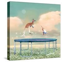 Jumping With Kangaroo-Nancy Tillman-Stretched Canvas