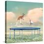 Jumping With Kangaroo-Nancy Tillman-Stretched Canvas