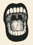 Screaming Mouth. Vector Illustration.-jumpingsack-Art Print