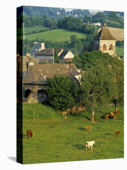 Junac, Montsalvy, Auvergne, France-Peter Adams-Stretched Canvas