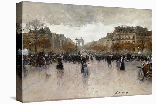 Junction near the Champs Elysee-Luigi Loir-Stretched Canvas