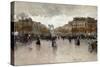 Junction near the Champs Elysee-Luigi Loir-Stretched Canvas