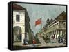 Junction of Harbour Street and King Street, Kingston, Jamaica, C1835-null-Framed Stretched Canvas