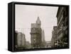 Junction of Main and Delaware Sts., Kansas City, Mo.-null-Framed Stretched Canvas