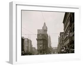 Junction of Main and Delaware Sts., Kansas City, Mo.-null-Framed Photo