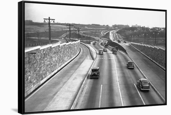 Junction of Parkways on Long Island-null-Framed Stretched Canvas