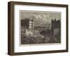 Junction of the St John's Wood and Metropolitan Railways at Baker-Street-null-Framed Giclee Print