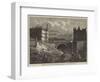 Junction of the St John's Wood and Metropolitan Railways at Baker-Street-null-Framed Giclee Print