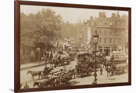 Junction of Tower Hill, Mansell Street and Tower Bridge, London, 11 June 1914-null-Framed Photographic Print