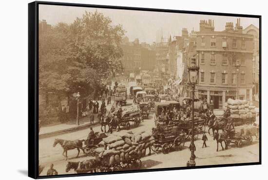 Junction of Tower Hill, Mansell Street and Tower Bridge, London, 11 June 1914-null-Framed Stretched Canvas