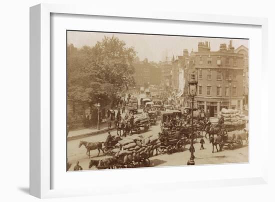 Junction of Tower Hill, Mansell Street and Tower Bridge, London, 11 June 1914-null-Framed Photographic Print