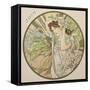 June, 1899 (Detail)-Alphonse Mucha-Framed Stretched Canvas