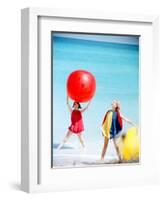 June 1956: Girls Modeling Beach Fashions in Cuba-Gordon Parks-Framed Photographic Print