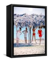 June 1956: Girls Modeling Beach Fashions in Cuba-Gordon Parks-Framed Stretched Canvas